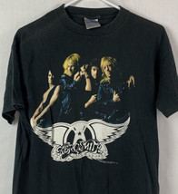 Vintage Aerosmith T Shirt 1989 Single Stitch Band Tee Rock Tour Brockum 80s 90s - £78.21 GBP