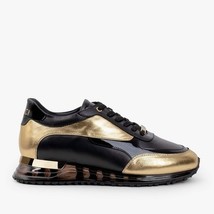 The Arda Black & Gold Leather Men Sneaker image 7