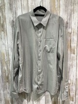 Arcteryx Men Button Shirt XL Gray Long Sleeve Cotton Blend B63 - £36.54 GBP