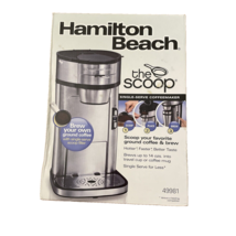 Hamilton Beach The Scoop Single Serve Coffee Maker Stainless Steel 49981 SEALED - £31.97 GBP