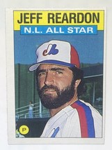 Jeff Reardon 1986 Topps #711 Montreal Expos MLB Baseball Card - $0.99