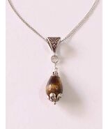 Tiger&#39;s eye Silver necklace Victorian necklace Bohemian necklace tiger&#39;s... - $35.00