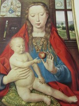 Vintage Print Hans Memling The Virgin and Child 31350 Mother Mary Baby Jesus - £23.48 GBP
