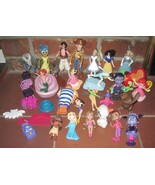 MISC JUNK LOT DISNEY RELATED TOYS &amp; ACCESORIES Little Mermaid Aladdin Li... - $45.00