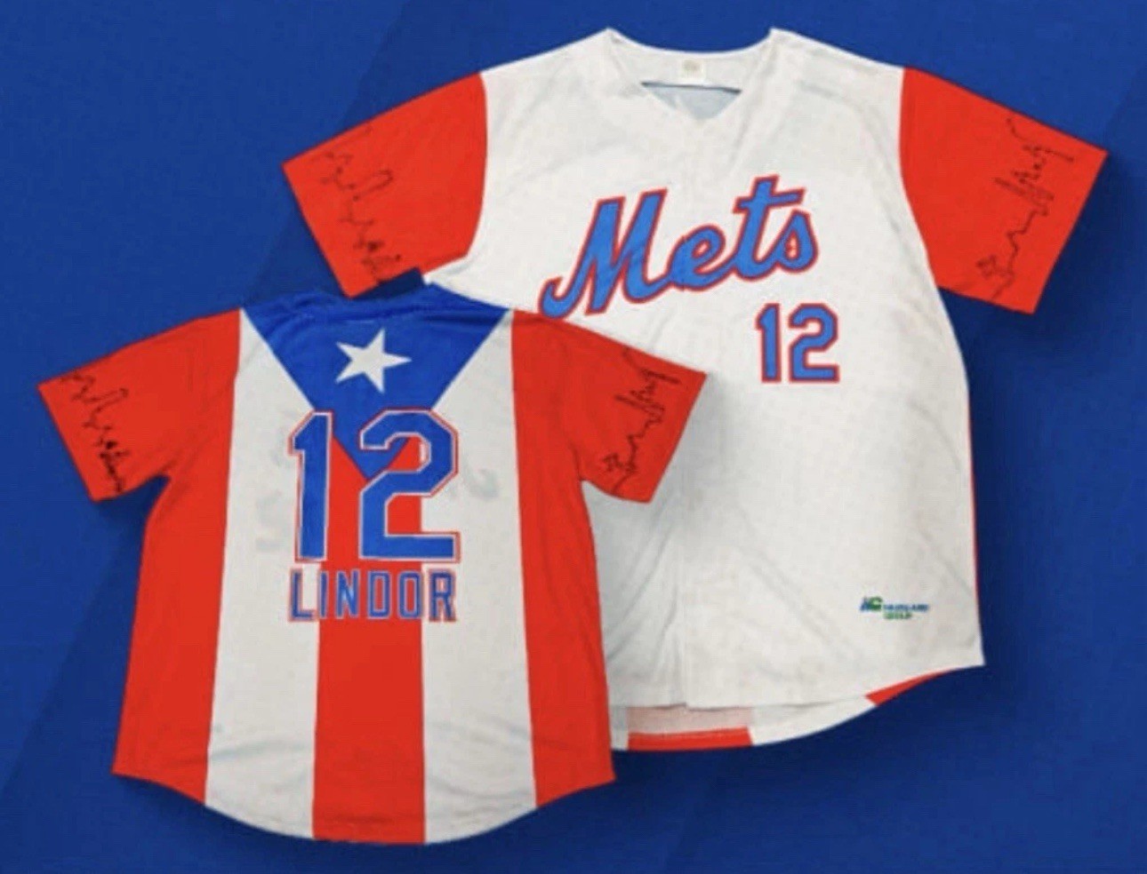 NY Mets Francisco Lindor Puerto Rico Jersey #12 SGA 7/2/2025 Size XL - $89.09