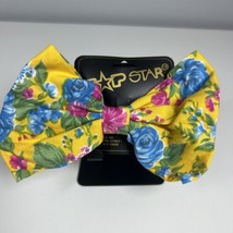 Vintage Top Star Floral 5” Bow Clip 1989 Retro 80&#39;s NOS - £5.42 GBP