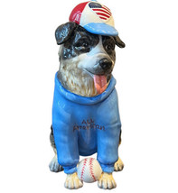 Blue Sky Clayworks Patriotic 4TH Of July &quot;All American Dog&quot; Baseball New - £55.91 GBP