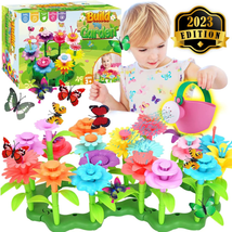 Flower Garden Building Toys For Girls Stem Toy Set For Educational 2-3-4 Year  - £18.02 GBP