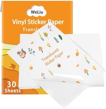 Printable Vinyl Sticker Paper For Your Inkjet Printer - 8.5 X 11 Inches 30 - £28.68 GBP
