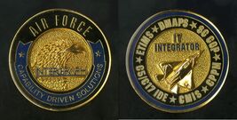 CHALLENGE COIN USAF INTERGRAPH  IT INTEGRATOR ETIMS DMAPS SC COP C5/C17 ... - $29.95