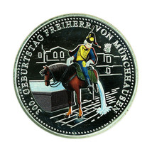 Germany Medal 2020 Silver 300 Years Birth of Freiherr Von Munchhausen 32mm 04332 - £31.99 GBP