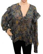 Isabel Marant Etoile Women&#39;s Jelby Chiffon Floral Printed Blouse Tunic T... - $89.98