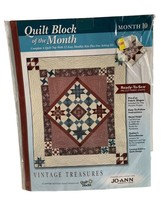 Vintage Treasures Cluster of Stars Quilt Block of the Month 10 by Joann Fabrics - £10.22 GBP