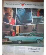 67 Plymouth VIP Print Magazine Advertisement  1967 - $113.38 MXN