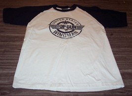 Vintage Style Top Gun Movie Wingman 70&#39;s Ringer T-Shirt Paramount Mens Large - £15.69 GBP