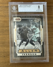 1996-97 Bowman&#39;s Best Allen Iverson #TB13 8 NM-MT Beckett Graded Basketball Card - £15.71 GBP