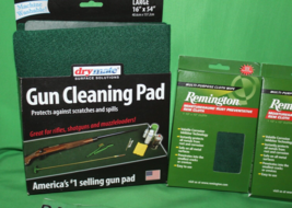 Drymate Large Surface Solution Gun Cleaning Pad Large With Remington Cloths - £35.29 GBP