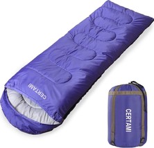 Outdoor Envelope Camping Sleeping Bag Waterproof Ultralight Adult Hiking Purple - £12.77 GBP