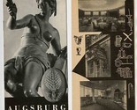 Augsburg Bavaria Germany Photo Booklet &amp; Where to Go Brochure 1950&#39;s - $21.78