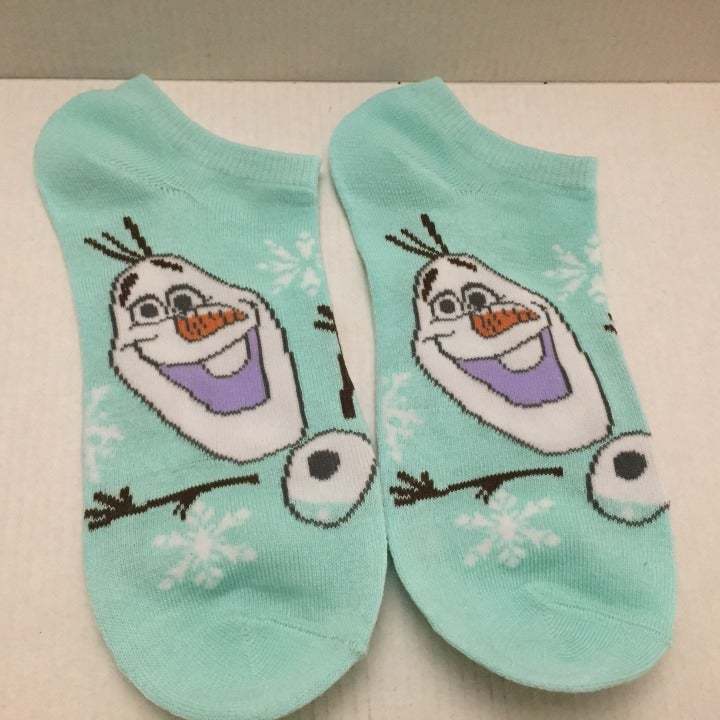 Kid&#39;s Disney Frozen Olaf Low Cut No Show Socks Shoe Size 3-10 - $3.95