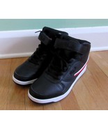 Fila Men's US 11 A-High Hi-Top Sneakers Black/White/Red 1CM00540-014 - $59.36