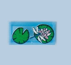 Minifigure Custom Toy Clear Blue Water 2 Lilly pad dragon fly Koi Pond c... - $1.10