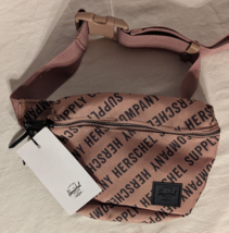 NEW Herschel Supply Co  Fifteen Fanny Pack Pink Rose Canvas Hip Belt Wai... - £19.25 GBP