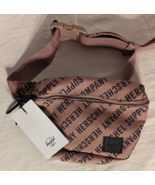 NEW Herschel Supply Co  Fifteen Fanny Pack Pink Rose Canvas Hip Belt Wai... - £18.99 GBP