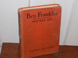 Vintage 1941 Ben Franklin Printer’s Boy Hard Cover Book - $276.80 MXN