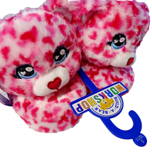 Plush Pink Teddy Bear Slippers Girls Size 10-11 Small Build a Bear Workshop New - £5.54 GBP