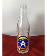 Lanitis Bros Alfa Alpha  ACL Soda Glass BOTTLE Bottled in Cyprus Lemon F... - $760.08 MXN
