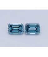 Blue Emerald  Pair Fancy 0.31 Cts VS1 Lab Grown CVD Diamond for Earring - $3,667.27 MXN