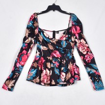 Shein Women&#39;s Floral Blouse Long Sleeve Size Small - $10.77