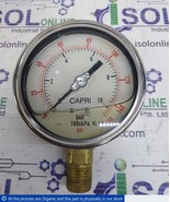 Capri Pressure Gauge E1403450727 BAR 100xkPa KI. 1.0 Psi Oil Filled - $408.86 CAD