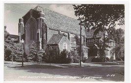 First Presbyterian Church Albert Lea Minnesota 1950 RPPC Real Photo postcard - $6.93