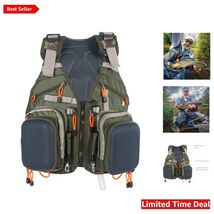 Breathable Waterproof Fishing Vest with Adjustable Straps - Ideal for Al... - $116.77