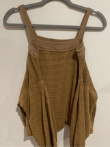 Free People Boho Cold Shoulder Top-Knit-Brown L/S Poly/Elastane Womens Euc Small - £9.68 GBP