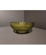 Vintage 1975 FTD SORENO Tree Bark, Avocado Green,  Bowl - $14.03