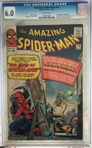 Amazing Spider-Man #18 (1964) CGC 6.0 -- 1st Ned Leeds appearance; FF &amp; Avengers - £513.92 GBP