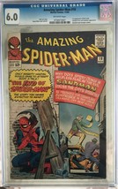 Amazing Spider-Man #18 (1964) CGC 6.0 -- 1st Ned Leeds appearance; FF &amp; Avengers - £495.82 GBP