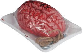 Loftus International Bloody Brain in Butcher Tray 7.5&quot; Decoration Prop Pink Red  - £7.72 GBP