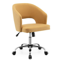 Upholstered Swivel Office Chair with Hollow Out Back - $3,245.51 MXN