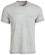 Sun + Stone Men&#39;s Blair Contrast Neck Stitch Marled T-Shirt Grey/White L... - $246.90 MXN