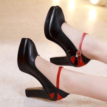 Plus Size 33-43 National Style Block Heels Platform Pumps Women Autumn Shoes 202 - £56.16 GBP