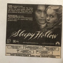 Sleepy Hollow Movie Vintage Print Ad Johnny Depp Christina Ricci TPA17 - £5.35 GBP