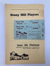 1972 Program Stony Hill Players Mark Russell and Arpie Maros in Pippin - £11.32 GBP