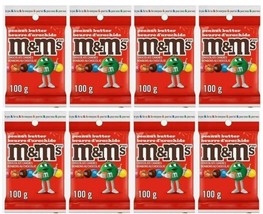 M&amp;M&#39;S Mega Peanut Butter Milk Chocolate Candy Share Size  Bags Lot of 8 ... - $29.69