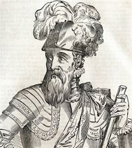 Pizarro Full Armor Portrait 1845 Wood Engraving Victorian Revolution DWY9A - €34,34 EUR