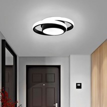 Small Modern Led Ceiling Light,2 Rings Creative Design Ceiling Lamp Indoor Light - £52.11 GBP