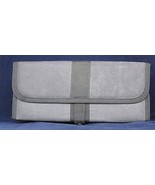 Gray Travel Bag with Snap Closure Orange inside 10 3/4 length 4 3/4 widt... - $13.43 CAD